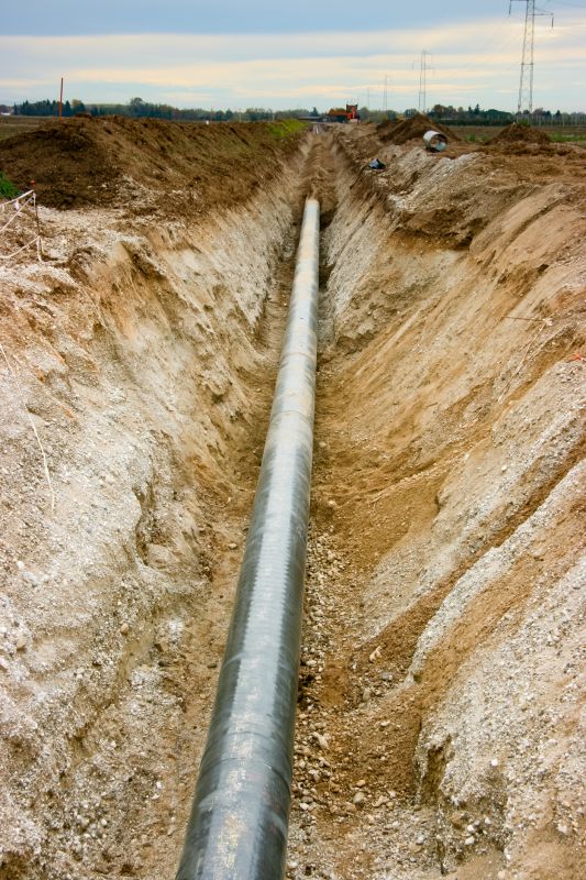 Underground Gas Line Work