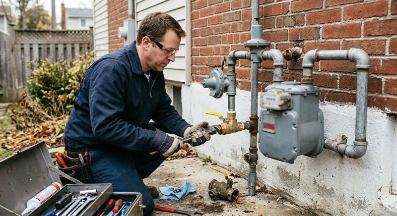 Gas Line Repair in Fredericksburg, VA